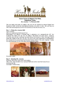 Osian Desert Dunes and Nagaur Fair
