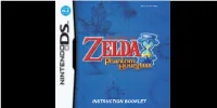 THE LEGEND of ZELDA: PHANTOM HOURGLASS Panel • [Left] Display the Menu on the Nintendo DS Menu Screen and the Game’S Title Screen Will B Button Appear
