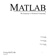 Using MATLAB