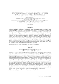 FRUITING PHENOLOGY and CONSUMPTION by BIRDS in Ficus Calyptroceras (MIQ.) MIQ