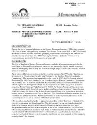 Historic Resources Inventory