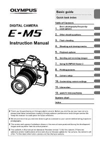 Instruction Manual E-M5