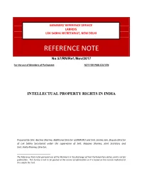 Intellectual Property Rights in India