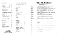 Lox Stock & Bagel