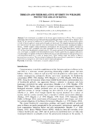 M.M. OKELLO: Threats and Their Relative Severity to Wildlife Protected