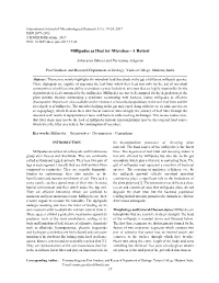 Millipedes As Host for Microbes - a Review