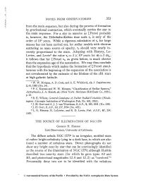 NOTES from OBSERVATORIES 353 from the Main Sequence, but Also