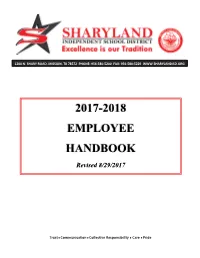 2017-2018 Employee Handbook