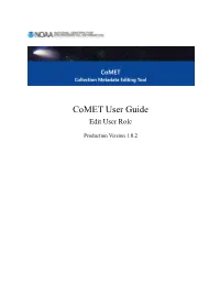 Comet User Guide, V 1.8.2