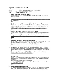 Copernic Agent Search Results