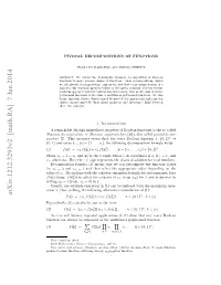 Pivotal Decompositions of Functions
