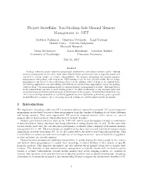 Project Snowflake: Non-Blocking Safe Manual Memory Management in .NET