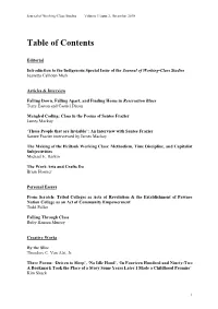 Table of Contents