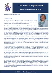 Term 1 Newsletter • 2020