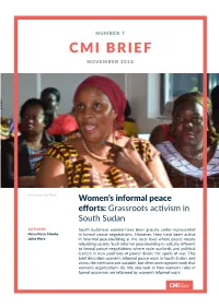 Women's Informal Peace Efforts