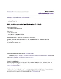 Hybrid Attitude Control and Estimation on SO(3)