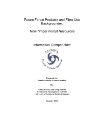Non-Timber Forest Resources Information Compendium