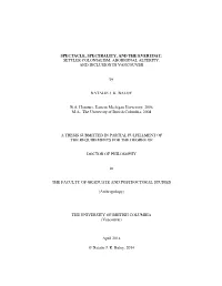 SPECTACLE, SPECTRALITY, and the EVERYDAY: SETTLER COLONIALISM, ABORIGINAL ALTERITY, and INCLUSION in VANCOUVER by NATALIE J. K