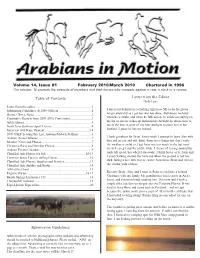Submission Guidelines Letter from the Editor 1 Volume 14, Issue #1