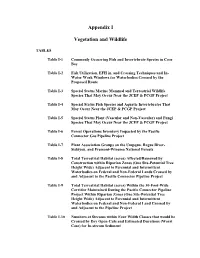 Appendix I, Jordan Cove Energy Project Draft