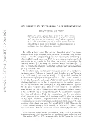 Arxiv:2010.10372V2 [Math.RT] 19 Dec 2020 Cu.Teobtcategory Orbit the Occur