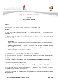 CAR Part II Chapter 7 Aircraft Maintenance Engineer Licensing to (Mainly)