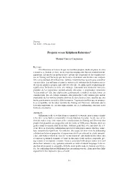 Fregean Versus Kripkean Reference*