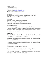 Gerald A. Fisher Consulting Professor Phone Number: 650-‐723
