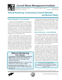 Natural Rendering: Composting Livestock Mortality and Butcher Waste