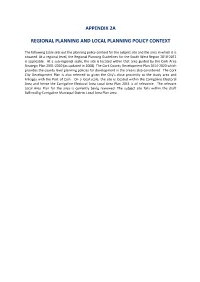 Planning and Policy Context