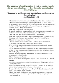 Success Is Achieved and Maintained by Those Who Keep Trying." - by Napoleon Hill