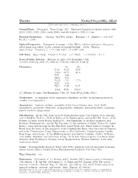Wardite Naal3(PO4)2(OH)4 • 2H2O C 2001-2005 Mineral Data Publishing, Version 1