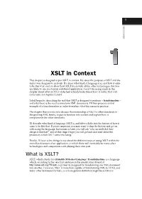 XSLT in Context