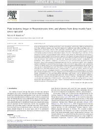 Hamilton, W.B., Plate Tectonics Began in Neoproterozoic Time, and Plumes from Deep Mantle Have Never Operated, Lithos (2011), Doi:10.1016/J.Lithos.2010.12.007 2 W.B