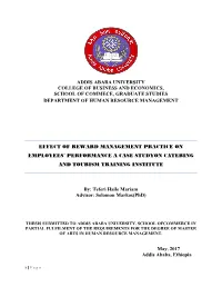 Impact of Reward Management Practice On