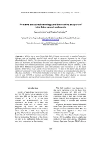 Remarks on Astrochronology and Time Series Analysis of Lake Sake Varved Sediments