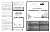 Traditions at the Crossroads Program