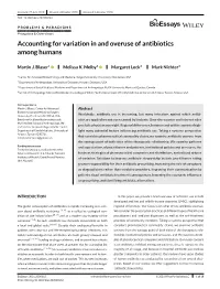 Accounting for Variation in and Overuse of Antibiotics Among Humans