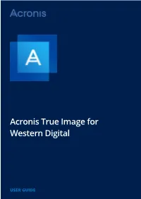 Acronis True Image for Western Digital