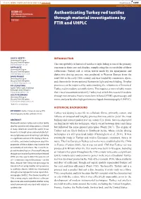 Authenticating Turkey Red Textiles Through Material