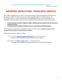 Important Instructions - Please Read Carefully