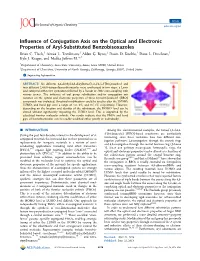 Influence of Conjugation Axis on the Optical and Electronic Properties Of