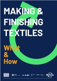 Making & Finishing Textiles