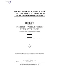 Tbi): Progress in Treating the Sig- Nature Wounds of the Current Conflicts