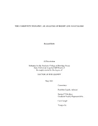 The Community Industry: an Analysis of Reddit and /R/Socialism
