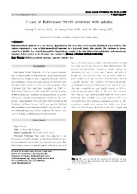 A Case of Hallermann-Streiff Syndrome with Aphakia