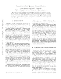 Computation in Sofic Quantum Dynamical Systems