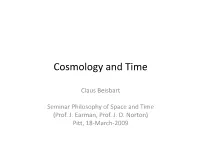 Cosmology and Time