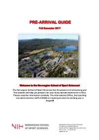 Pre-Arrival Guide