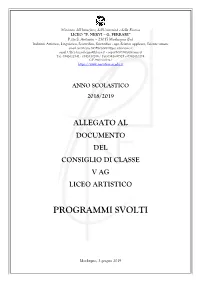 Programmi Svolti